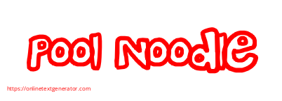 Pool Noodle