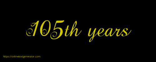 105th years
