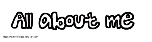 All about me 