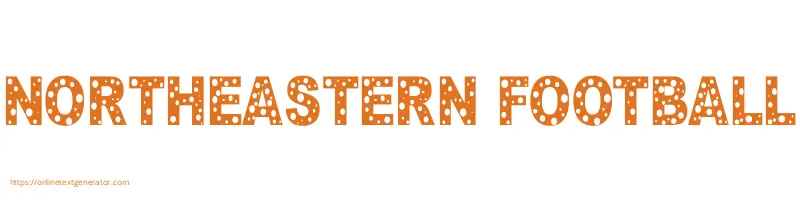 NORTHEASTERN FOOTBALL