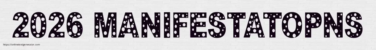 2026 MANIFESTATOPNS